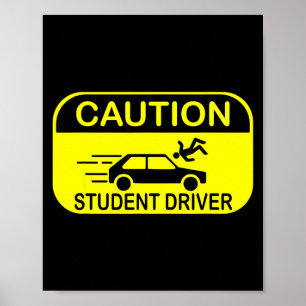 Vorsicht Fahrschüler Lustig  Poster