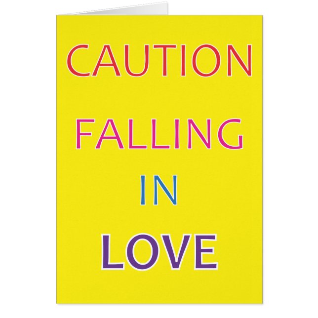 VORSICHT: FALLEN IN DER LIEBE (Vorne)