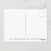 Vorsicht - Fallende Kokosnüsse! Postkarte (Rückseite)