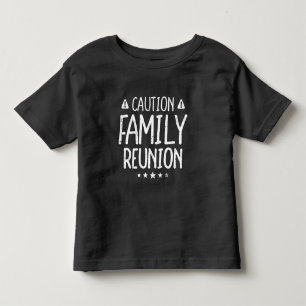 Vorsicht Familientreffen Lustiges passendes Kinder Kleinkind T-shirt