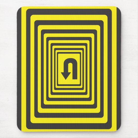 Vorsicht, fast der richtige Weg Mousepad (Vorne)