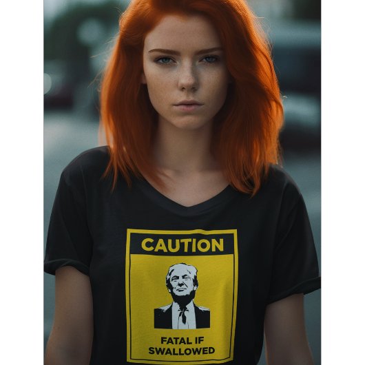 VORSICHT fatal, wenn verschlungen Anti-Trump T-Shirt