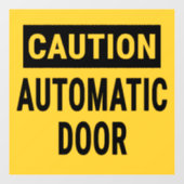 Vorsicht Fensteraufkleber (Blatt)