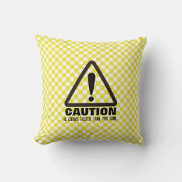 Vorsicht! Funny First Birthday Party Einladung Kissen