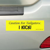 Vorsicht für Schneider:, ich Kick! Autoaufkleber (Auf Auto)