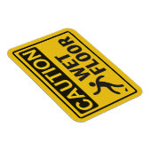 Vorsicht Fußboden mit Symbol Magnet (Rechte Seite)