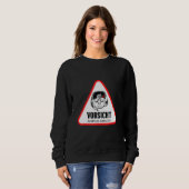 Vorsicht Gamer Sprichwort Console Gaming PC Gamer  Sweatshirt (Vorne ganz)