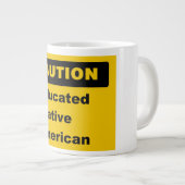 Vorsicht-gebildete gebürtiger Jumbo-Tasse (Vorderseite Rechts)