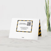 VORSICHT: Geburtstag voran Karte (Rückseite)