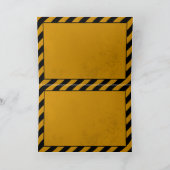 VORSICHT: Geburtstag voran Karte (Innenseite)