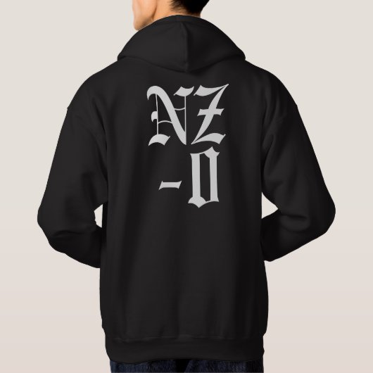 Vorsicht gekleidetes Sweatshirt (Rückseite)