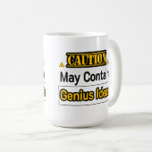 Vorsicht Geniale Ideen Lustiges Bürogeschenk Kaffeetasse (VorderseiteRechts)