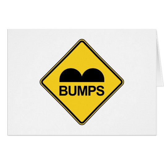 Vorsicht Geschwindigkeit Bumps Funny Traffic Sign  (Vorderseite (Horizontal))