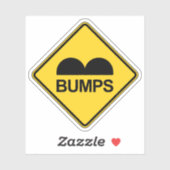 Vorsicht Geschwindigkeit Schlaglöcher Funny Traffi Aufkleber (Blatt)