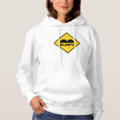 Vorsicht Geschwindigkeit Schlaglöcher Funny Traffi Hoodie (Vorderseite)