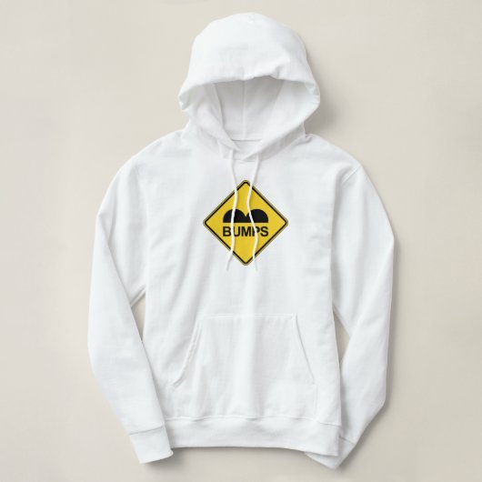 Vorsicht Geschwindigkeit Schlaglöcher Funny Traffi Hoodie (Design vorne)