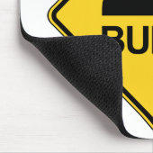 Vorsicht Geschwindigkeit Schlaglöcher Funny Traffi Mousepad (Ecke)