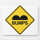 Vorsicht Geschwindigkeit Schlaglöcher Funny Traffi Mousepad (Vorne)