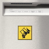 Vorsicht Golf Cart Schild Magnet (In Situ (Geschirrspüler))