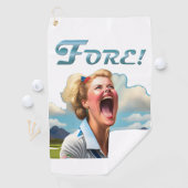 Vorsicht! - Golf-Handtuch für Frauen Golfhandtuch (Insitu)