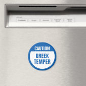 Vorsicht griechischer Temper Magnet (In Situ (Geschirrspüler))