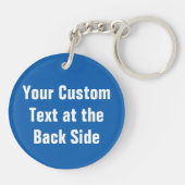 Vorsicht griechischer Temper-Schlüsselanhänger Schlüsselanhänger (Rückseite)