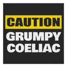Vorsicht Grumpy Coeliac Celiac