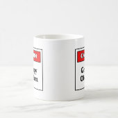 Vorsicht Grumpy Old Man Kaffeetasse (Mittel)