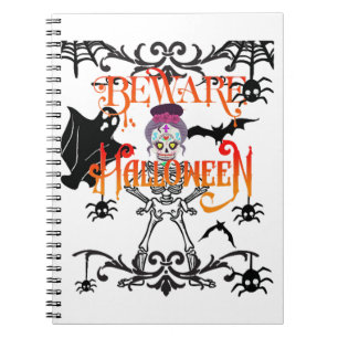 Vorsicht Halloween Notizblock