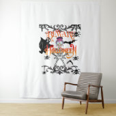 Vorsicht Halloween Wandteppich (Beispiel)