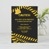 Vorsicht Harthut Einladung (Stehend Vorderseite)