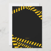 Vorsicht Harthut Einladung (Rückseite)