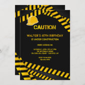 Vorsicht Harthut Einladung (Vorne/Hinten)