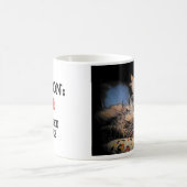 Vorsicht: Heiße Katze und Kaffee Kaffeetasse (Mittel)