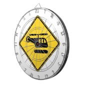 Vorsicht Helicopter-Zeichen Dartscheibe (Vorderseite rechts)