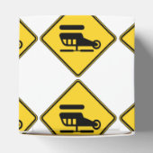 Vorsicht Helicopter-Zeichen Geschenkschachtel (Oben)