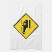 Vorsicht Helicopter-Zeichen Handtuch (Vertikal)