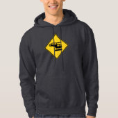 Vorsicht Helicopter-Zeichen Hoodie (Vorderseite)