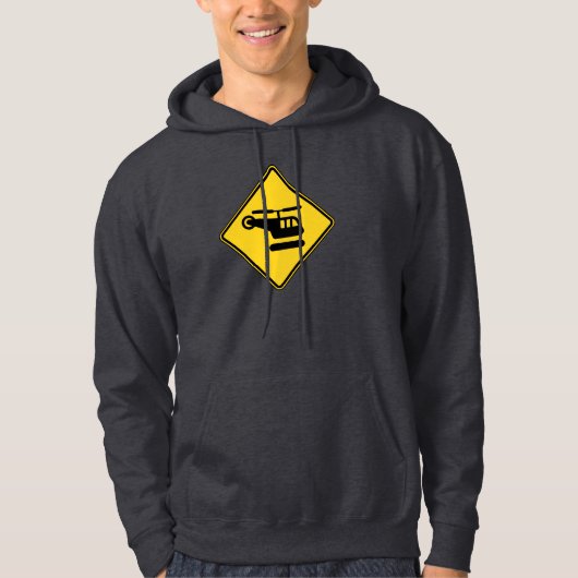 Vorsicht Helicopter-Zeichen Hoodie (Vorderseite)