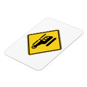 Vorsicht Helicopter-Zeichen Magnet (Linke Seite)