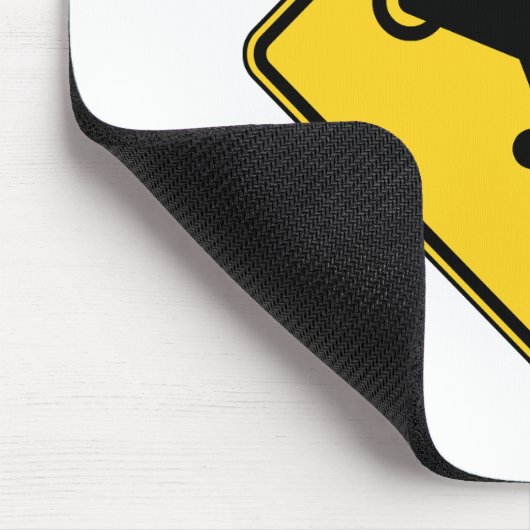 Vorsicht Helicopter-Zeichen Mousepad (Ecke)