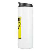 Vorsicht! Hoher Koffeingehalt Thermosbecher (Nach rechts gedreht)