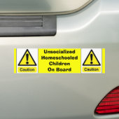Vorsicht Homeschooled Kinder Autoaufkleber (Auf Auto)