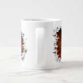 Vorsicht Hot Coffee Funny Volcano Lava Tasse (Rückseite)
