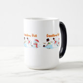 Vorsicht Hot Melting Snowmen Verwandlungstasse (VorderseiteRechts)