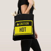 Vorsicht Hot Sign Tasche (Von Nahem)