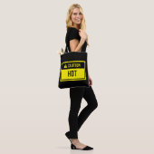 Vorsicht Hot Sign Tasche (Am Model)