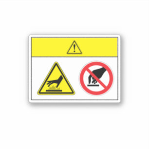 Vorsicht/Hot Surface Label BQ09