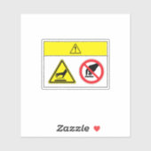 Vorsicht/Hot Surface Label BQ09 (Blatt)