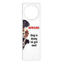 Vorsicht, Hund Doorhanger